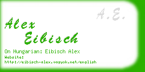 alex eibisch business card